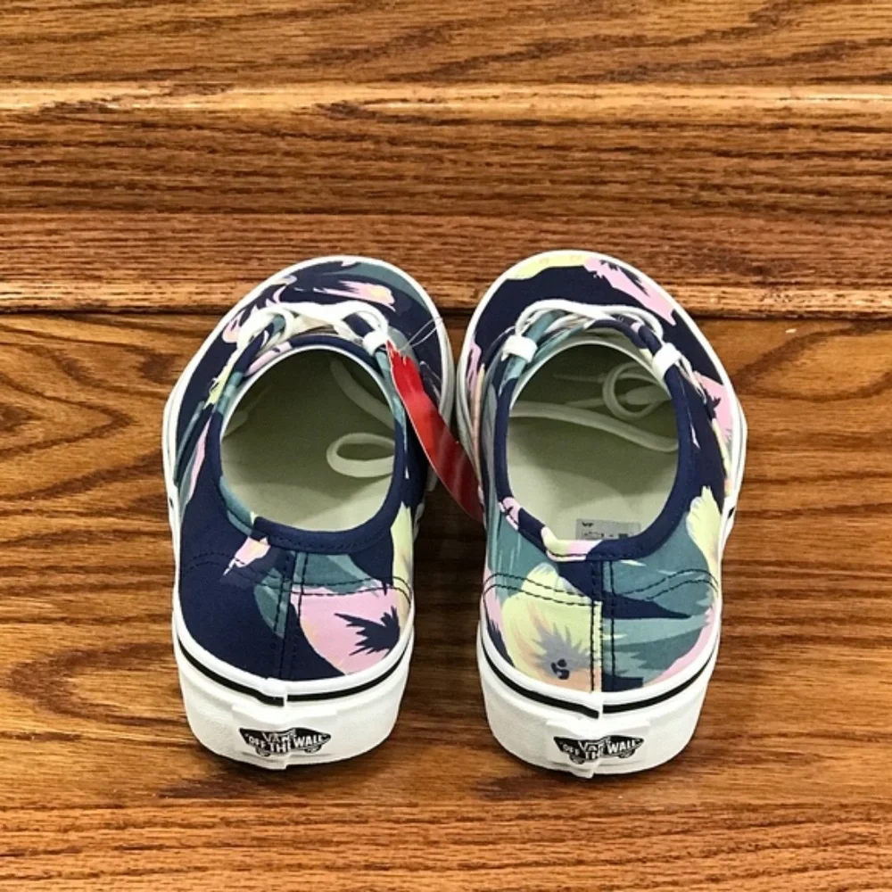 Vans Authentic Vintage Floral Navy Marshmallow Shoes - Picture 6 of 6